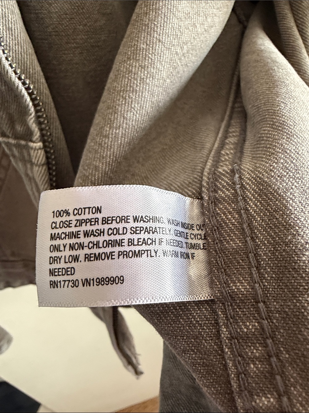 wild fable Washed Gray Hooded Zip Jacket - Picture 5 of 6